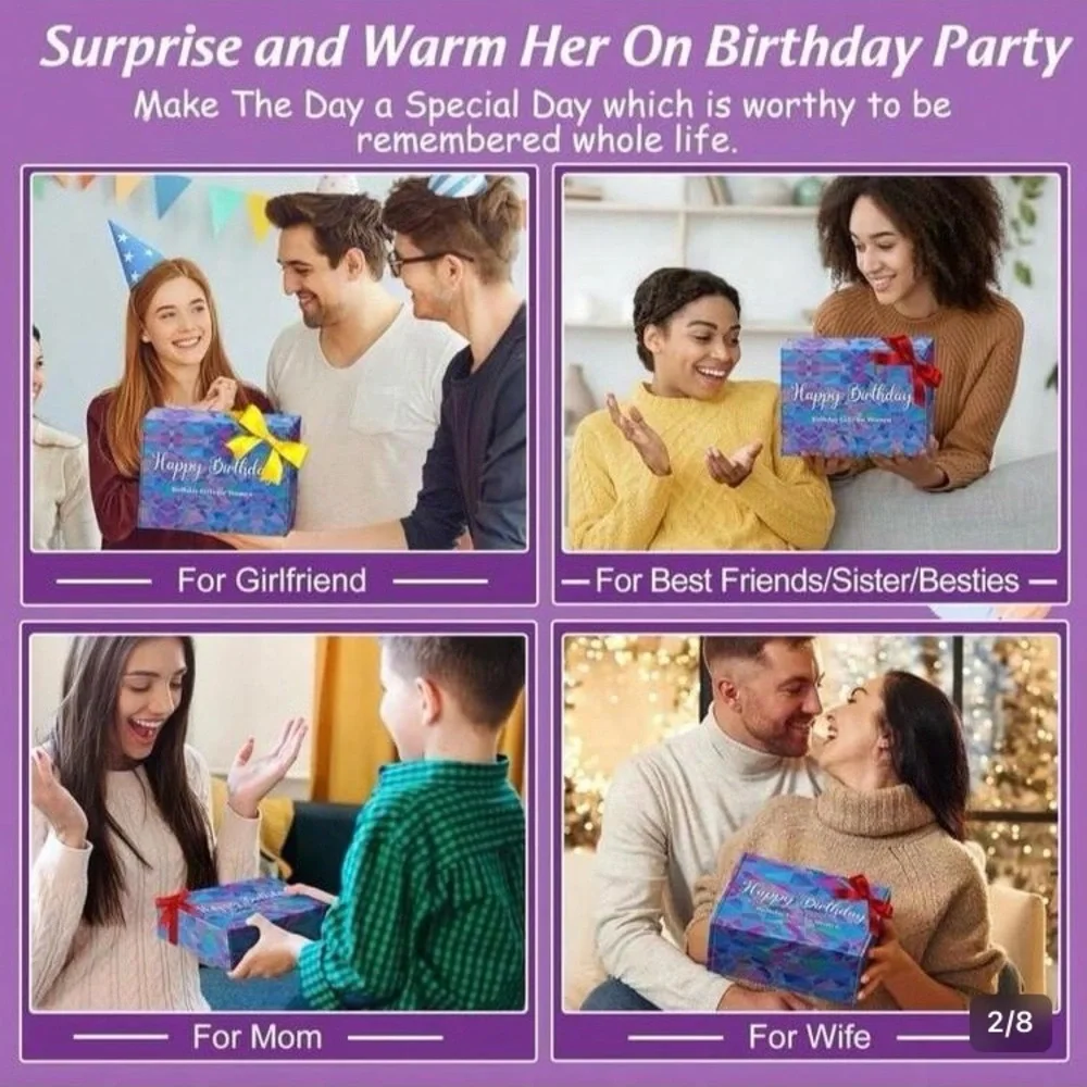GEBEATY Birthday Gifts For Women’s 40th Birthday. SEALED PACKAGE